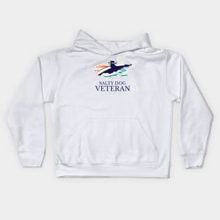 Navy Veteran / Salty Dog / USA / Military / Navy / Submarine Kids Hoodie